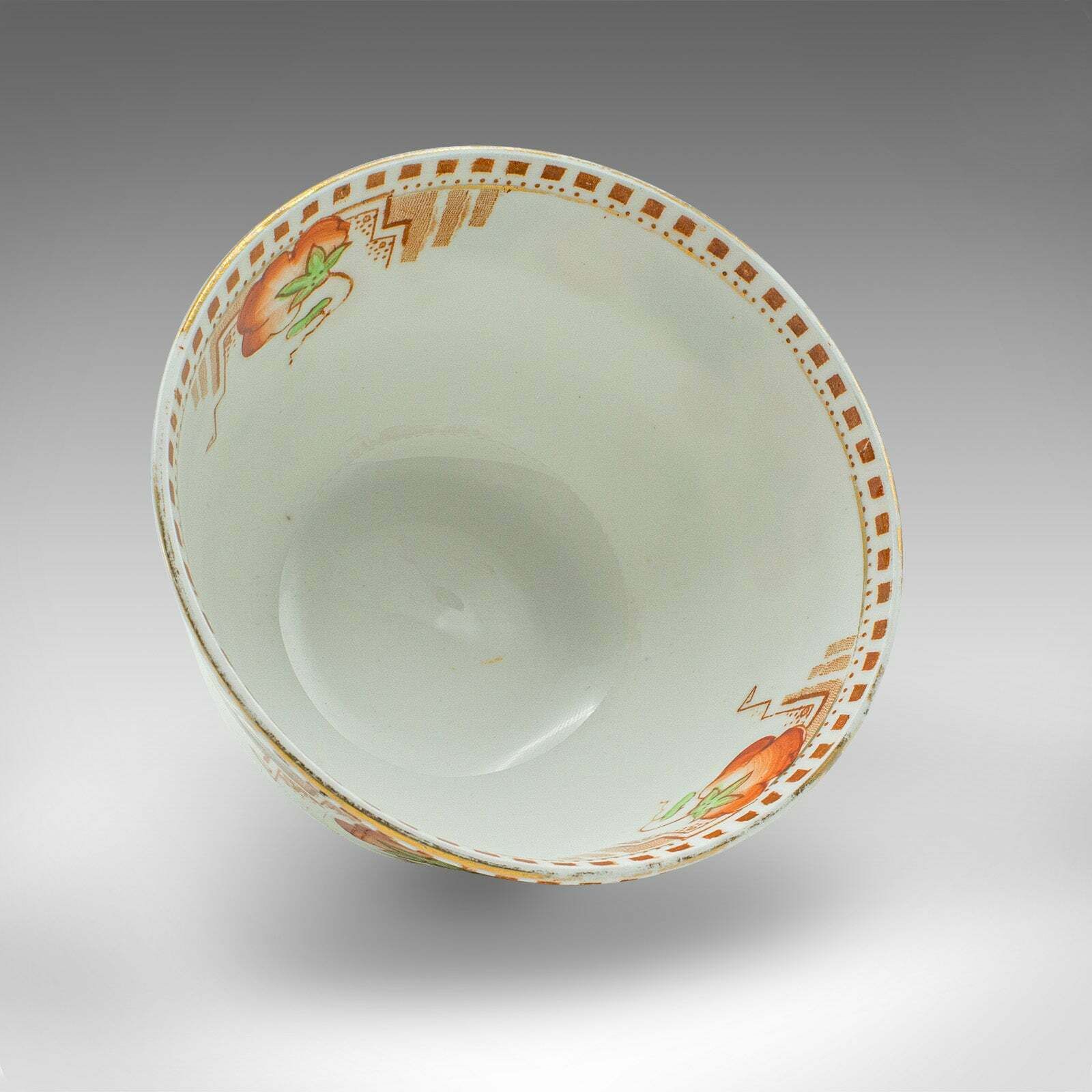Vintage Bonbon Bowl, English, Ceramic, Confectionary, Sugar Dish, Art Deco, 1940 photo vinterior