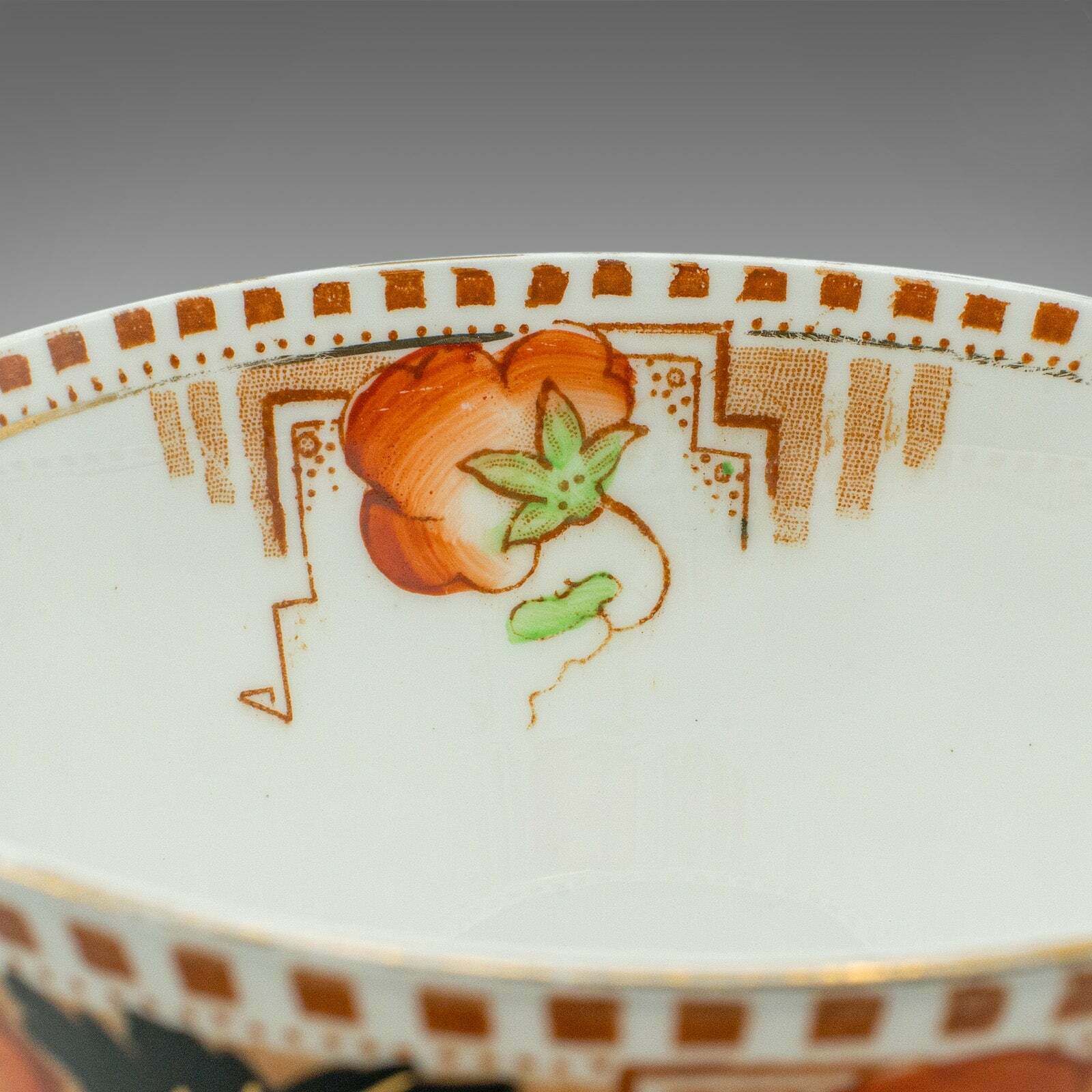 Vintage Bonbon Bowl, English, Ceramic, Confectionary, Sugar Dish, Art Deco, 1940 photo vintage
