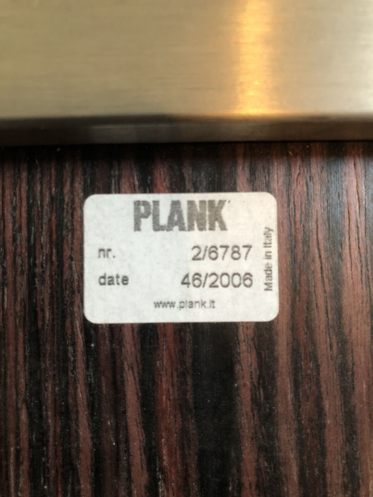 Minimalist Stained Plywood And Stainless Steel Legged Chair   Made In Italy By Plank photo 95.0