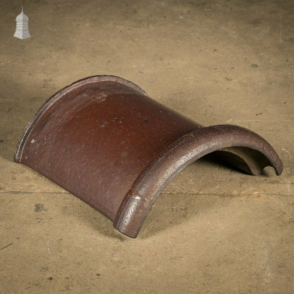 photo for sale Half Round Ridge, Interlocking Salt Glazed Ridge Tile