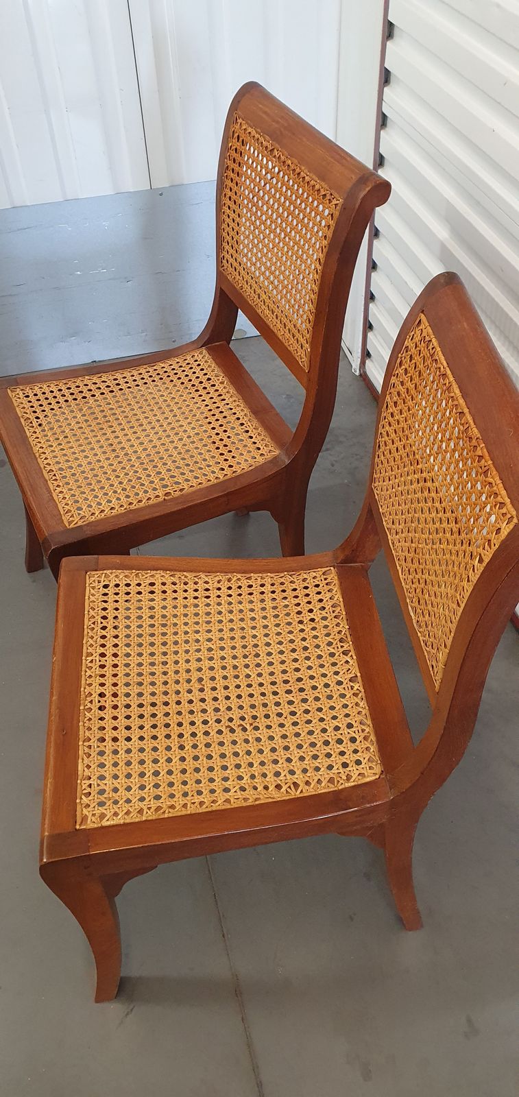 Pair Of Elegant Dining Chairs, Indonesian By David Wainwright, Mid 20th Century