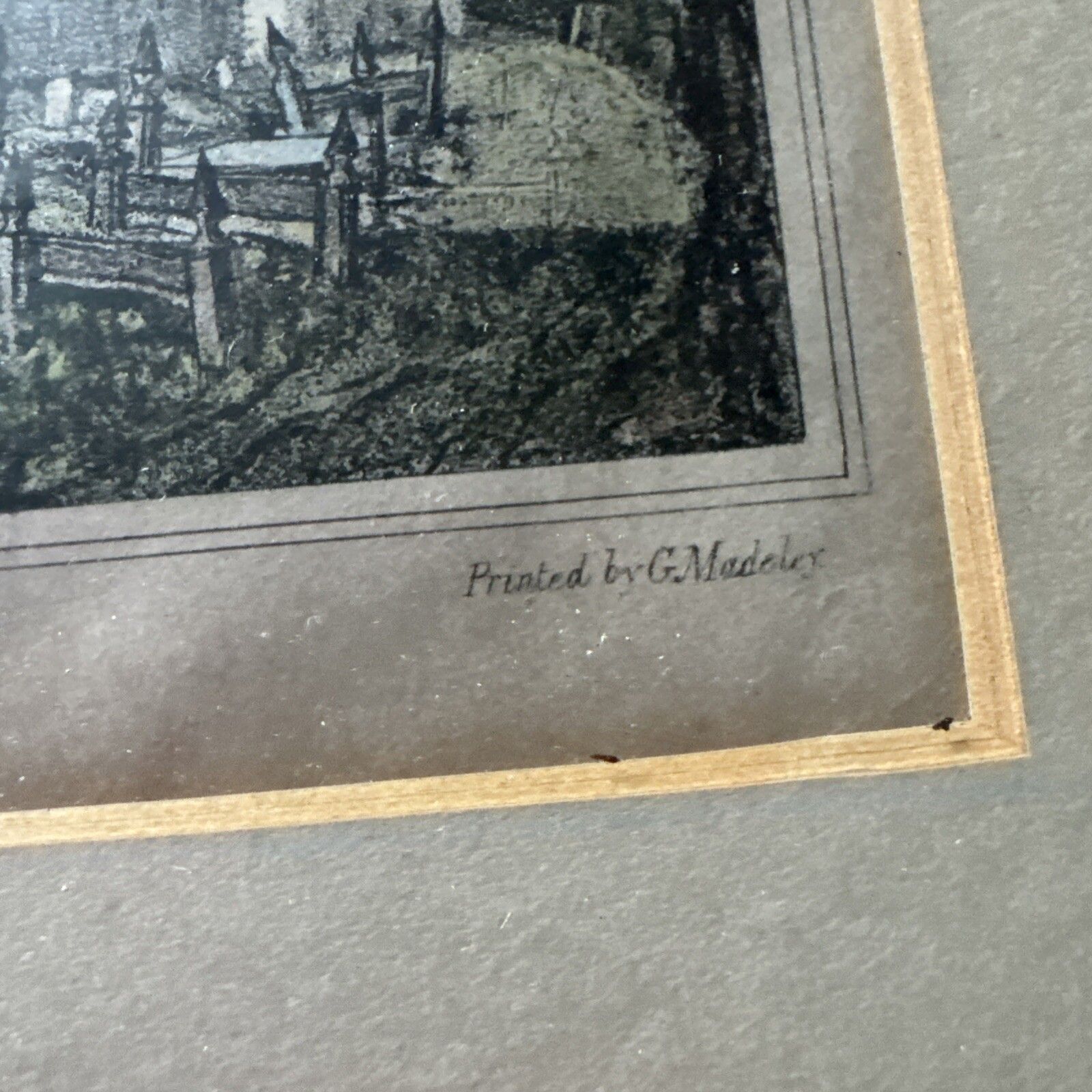 Antique Lithograph 18th Century Harrow Church  London photo 71.0