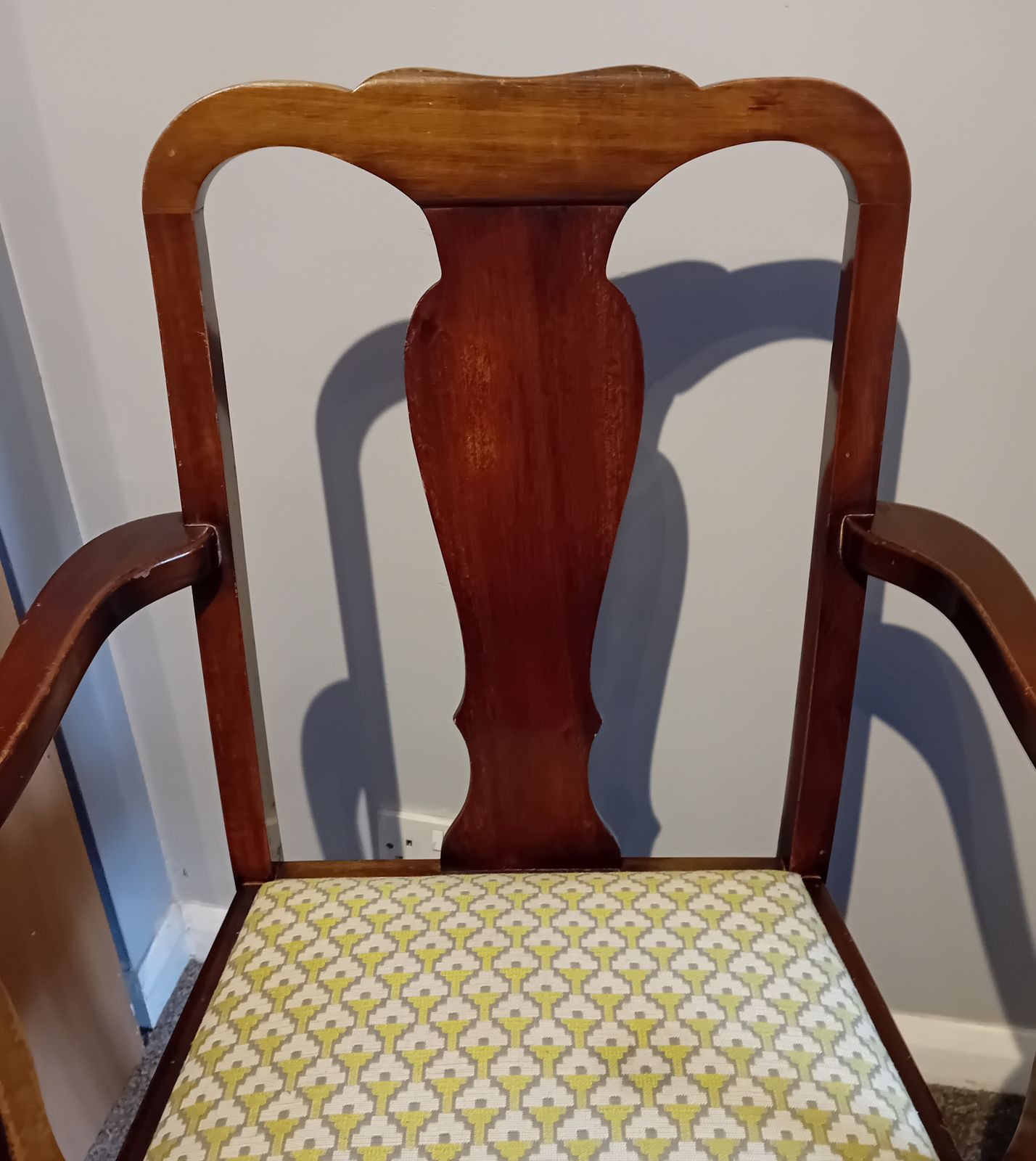 Antique Oak Dining Arm Chair / Carver photo buy