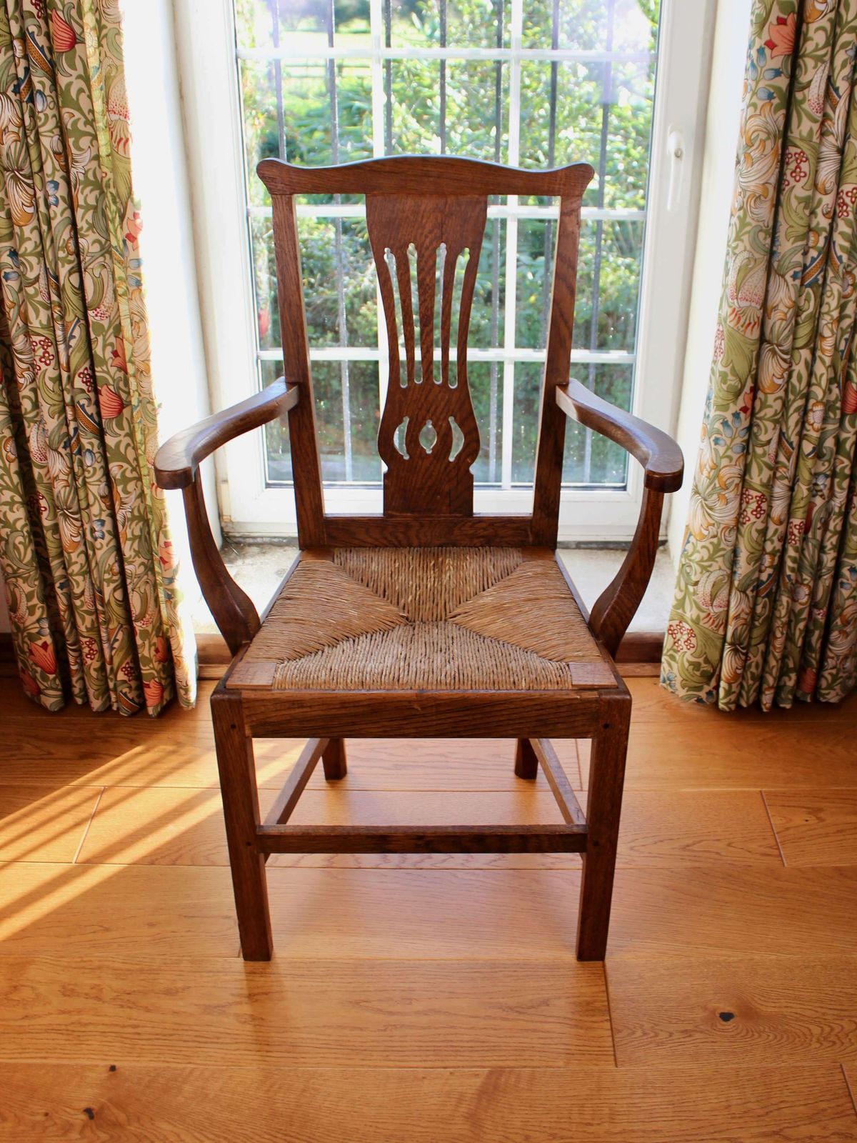 photo for sale Set Of 8 George III Oak Country Chairs By Clarkson Of Wolverhampton
