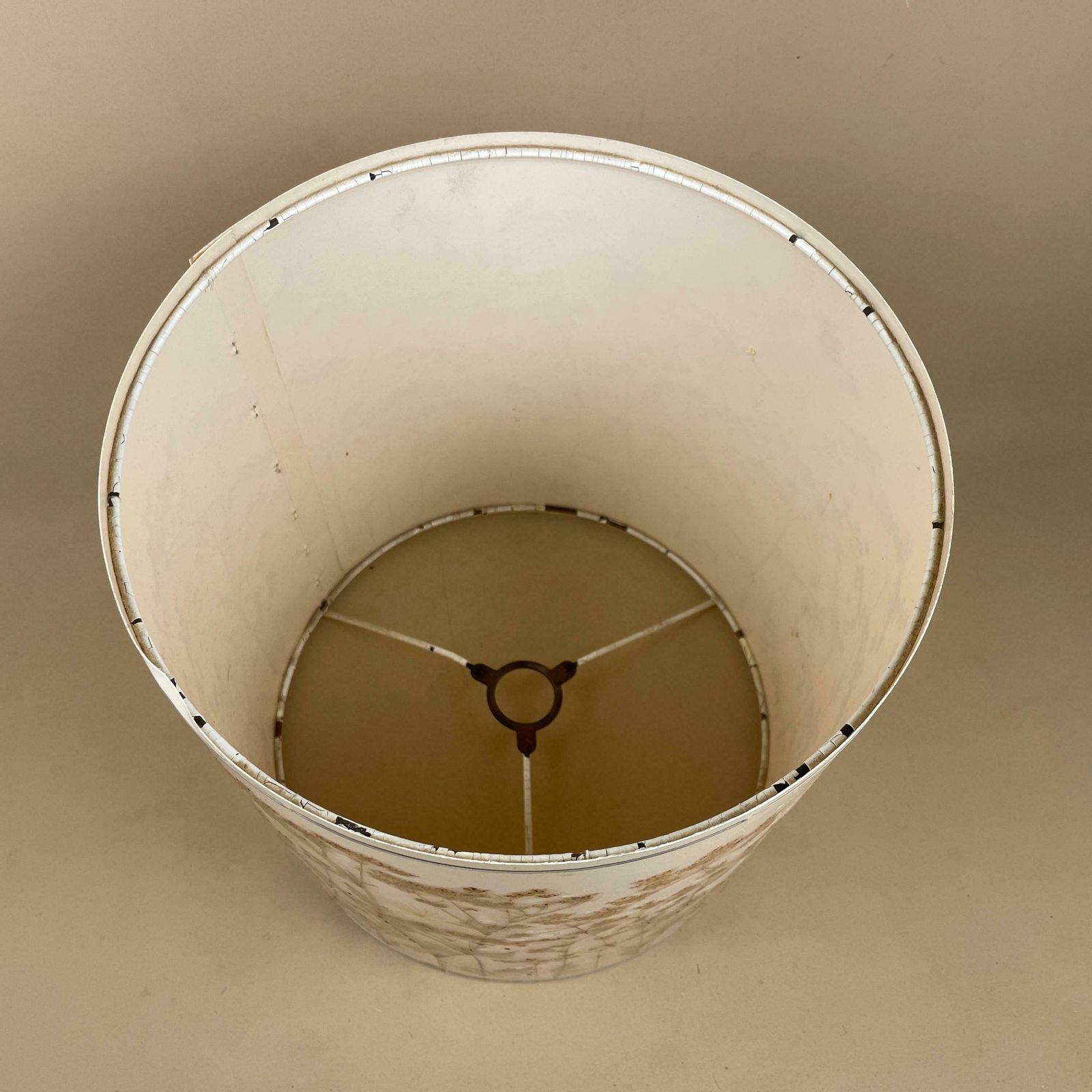 Dried Flower Lamp Shade Lampshade Tapered Drum Warm Beige Warm Colours Handmade Hand Made Unique Floral Retro Vintage Antique Cylinder photo 79.0