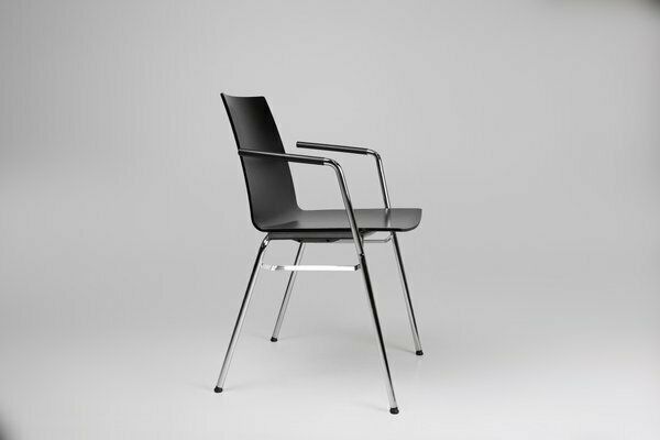 photo for sale Mid Century Modern Black Chair In With Armrests, Belgium