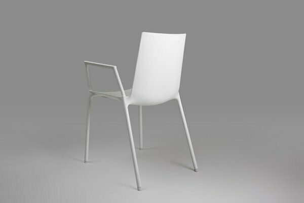photo furniture 21th Century White Design Chair With Armrests, Belgium