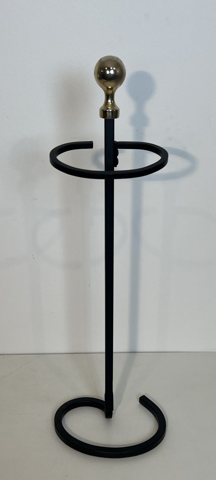 photo buy Black Lacquered Metal And Brass Design Fire Kit