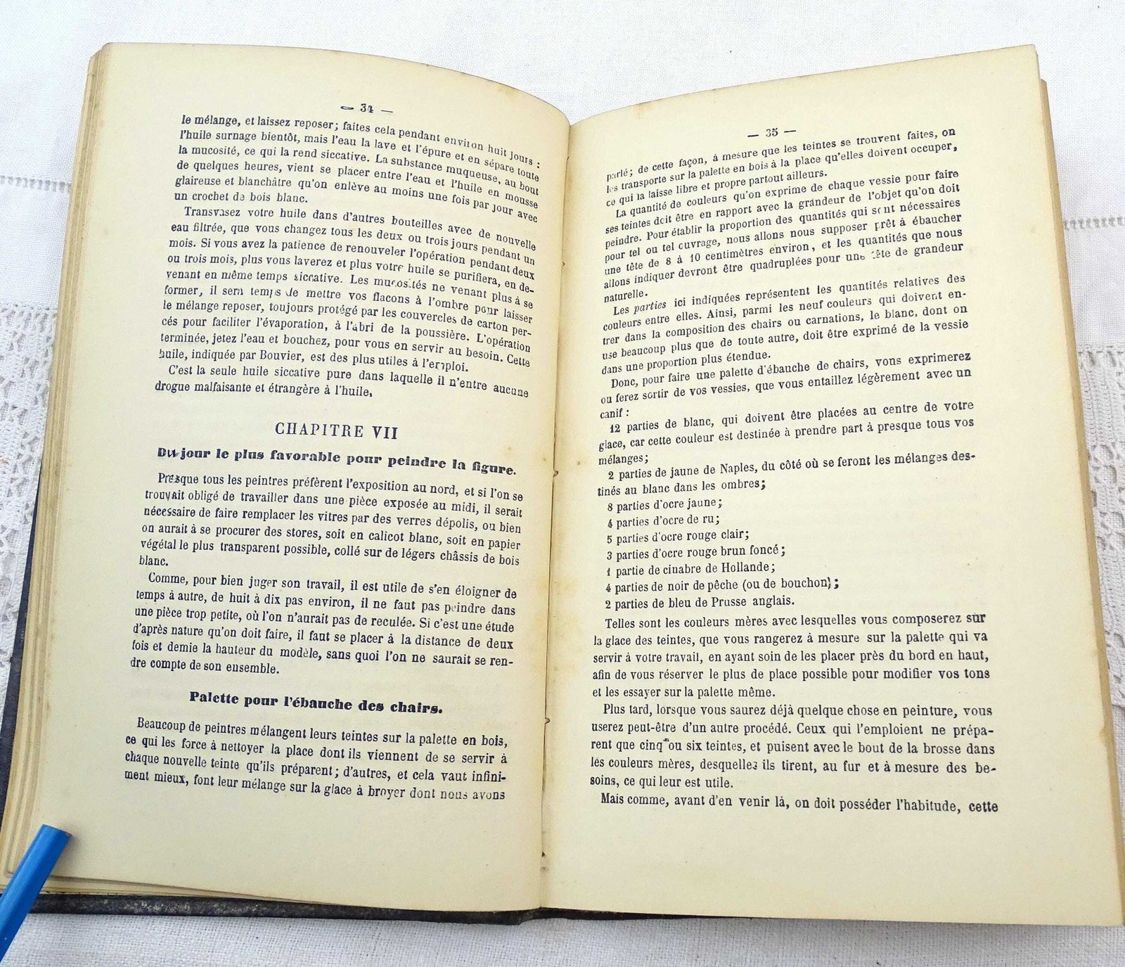 Antique French Hardback Edition Of Traité Methodique Et Raisonné De La Peinture A L'huile Goupil Art Technique Manuel Of Oil Painting photo 94.0