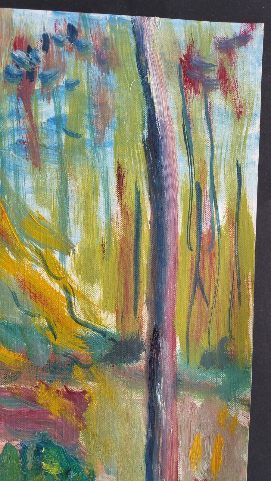 Unknown20th Century French Oil Painting Provence Woodlandlate 20th Century photo for sale
