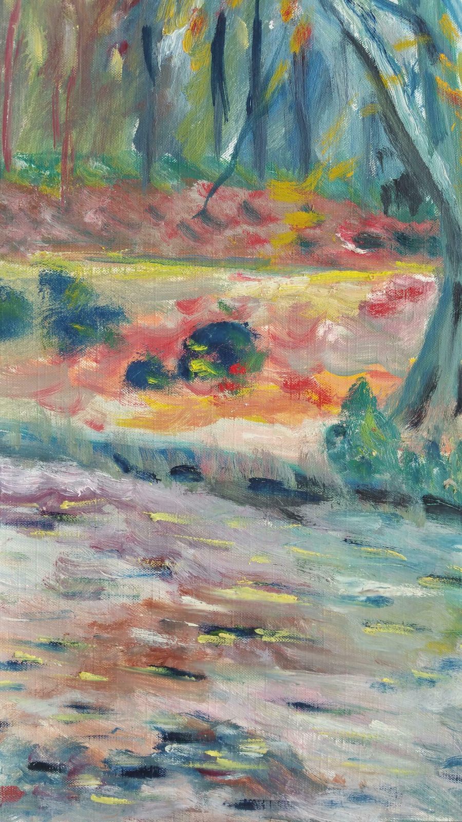 Unknown20th Century French Oil Painting Provence Woodlandlate 20th Century photo vinterior