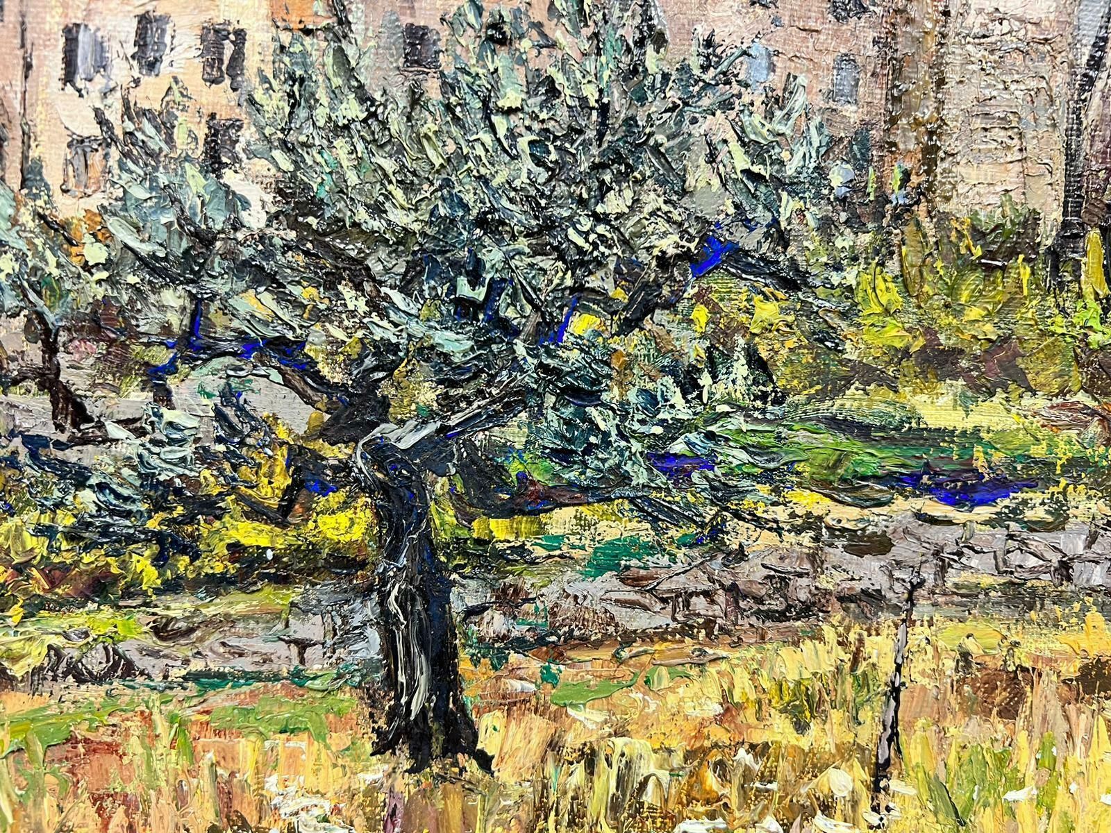 Josine Vignonolive Trees In Provence French Post Impressionist Signed Oil 1960's1960's photo vintage
