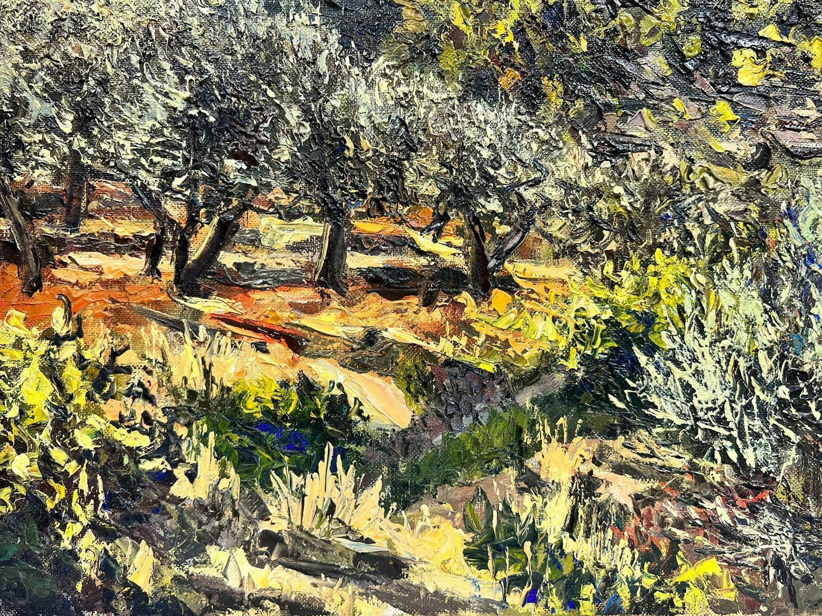 Josine Vignonolive Groves In Provence Original French Post Impressionist Signed Oil 1960's1960's photo furniture