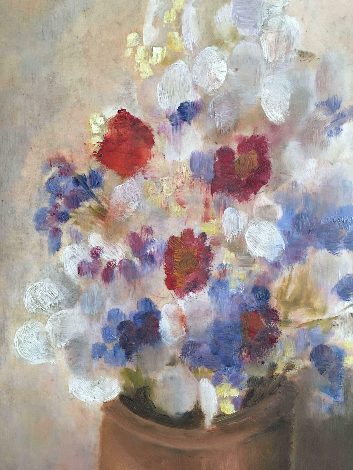Unknown'le Bouquet' French Floral Still Life, Flower Oil Painting photo for sale