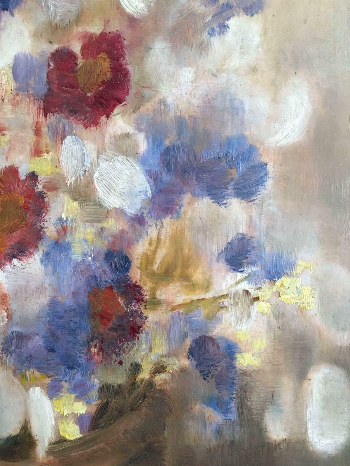 Unknown'le Bouquet' French Floral Still Life, Flower Oil Painting photo vinterior