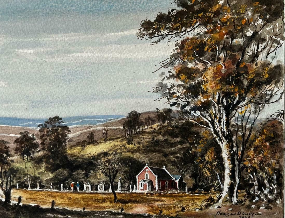 Norman A Olleythe Small Chapel In 'Flinders Ranges' , South Australia