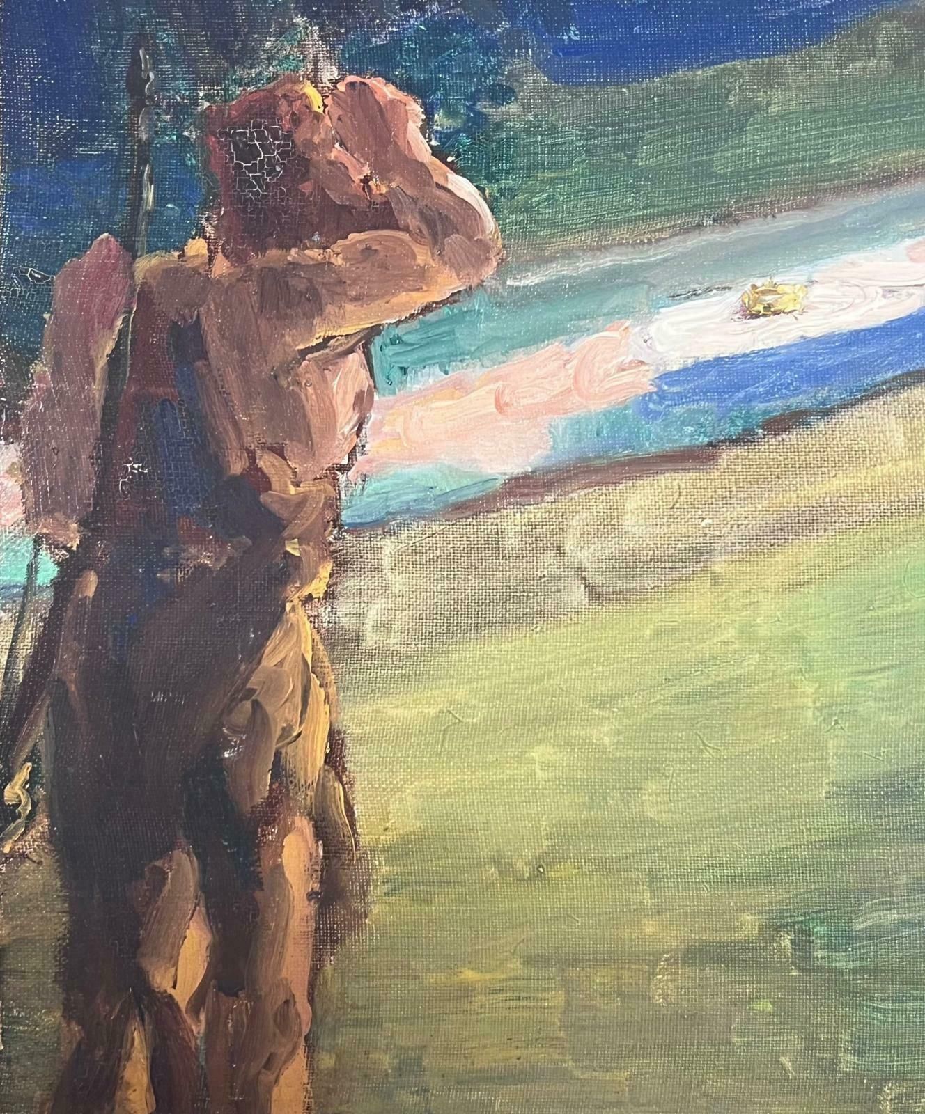 Louise Alix1930's French Impressionist Oil Mythological Figures By The River Bank1930's photo furniture