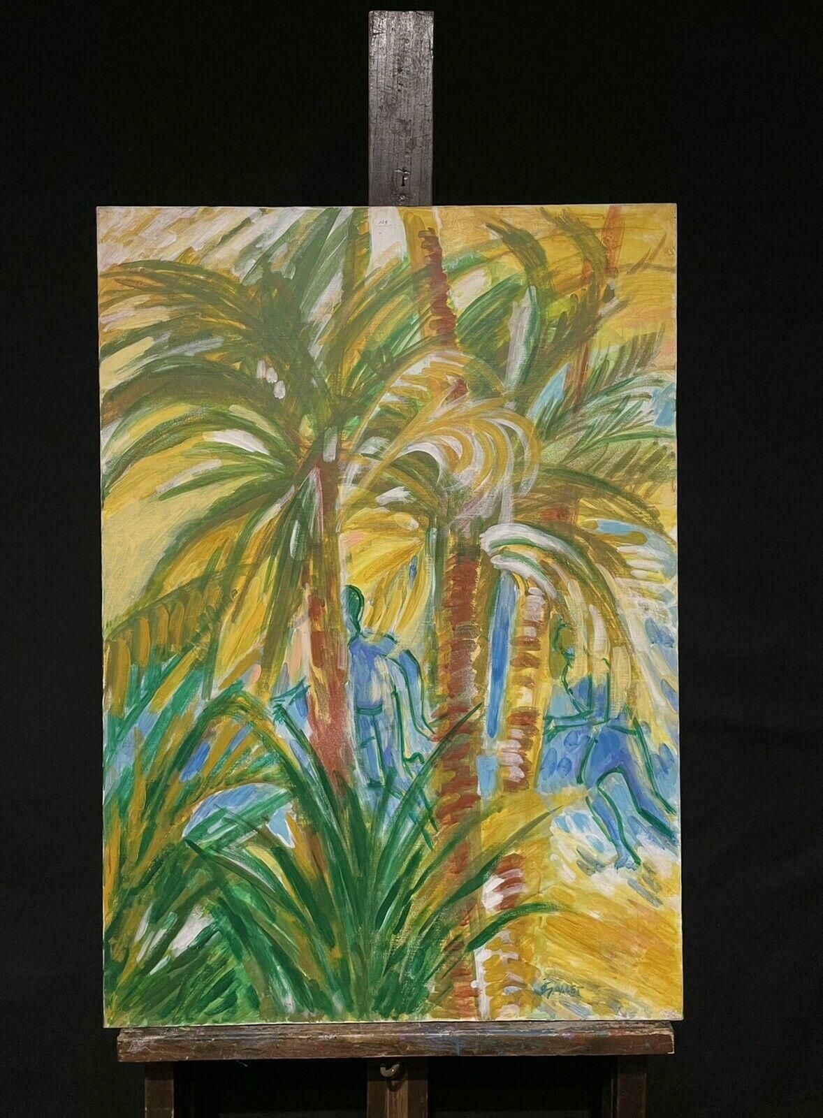 Josyne Gallethuge French Surrealist Fantasy Oil Painting photo furniture