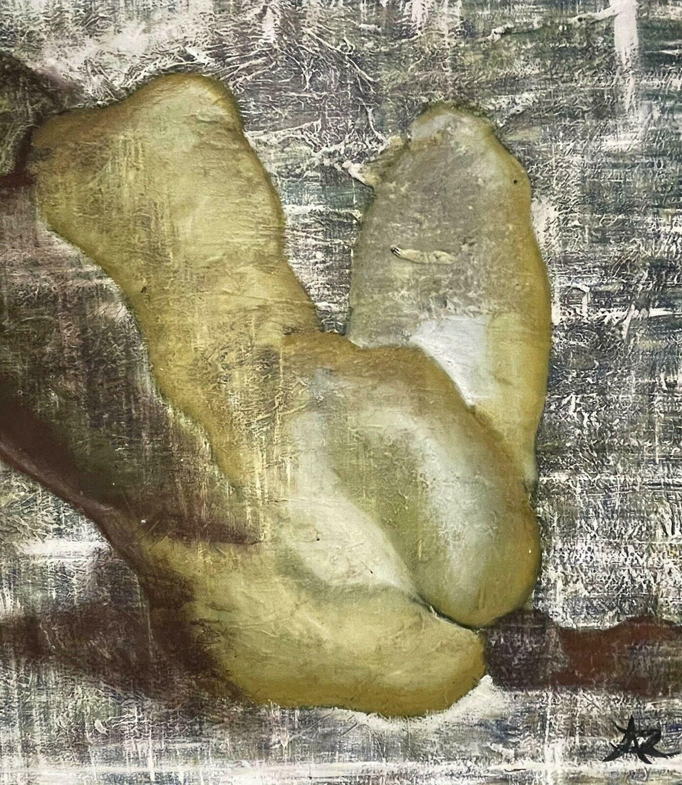 Unknownlarge French Modernist Signed Oil Painting   Nude Figure Seated From Behind20th Century photo 1023.0