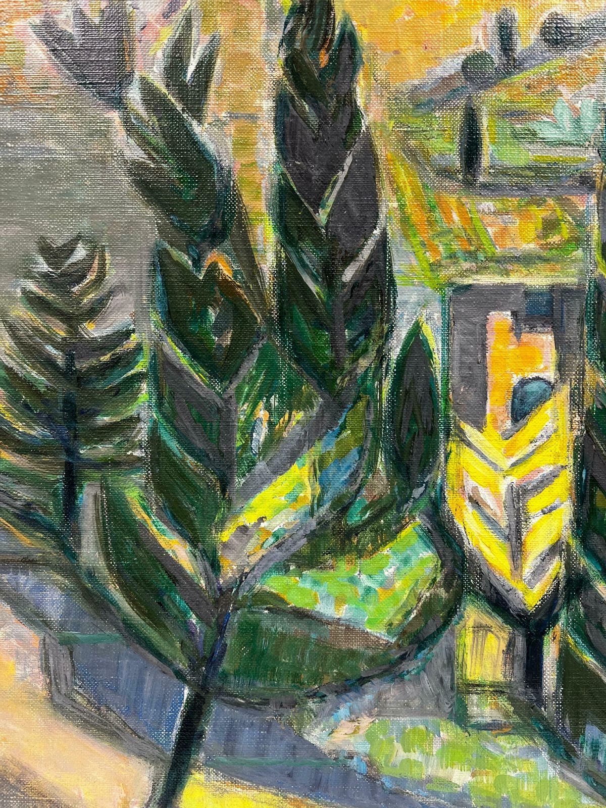 20th Century French School20th Century French Modernist Signed Oil Provence Landscape, Framed photo buy