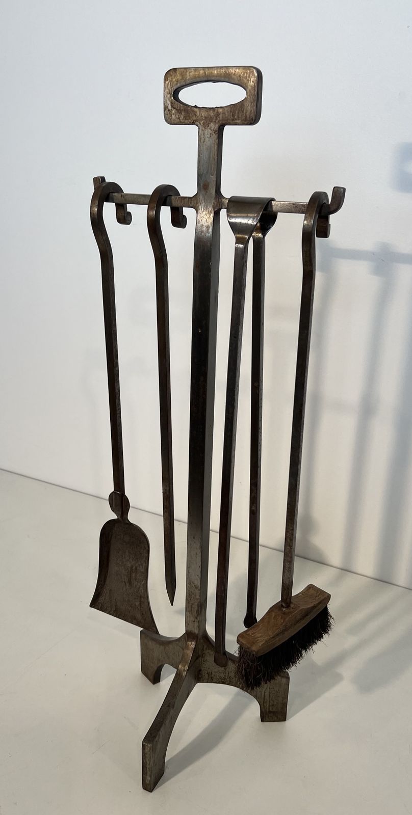 Modernist Steel Fire Kit, 1970s photo Home Fixtures