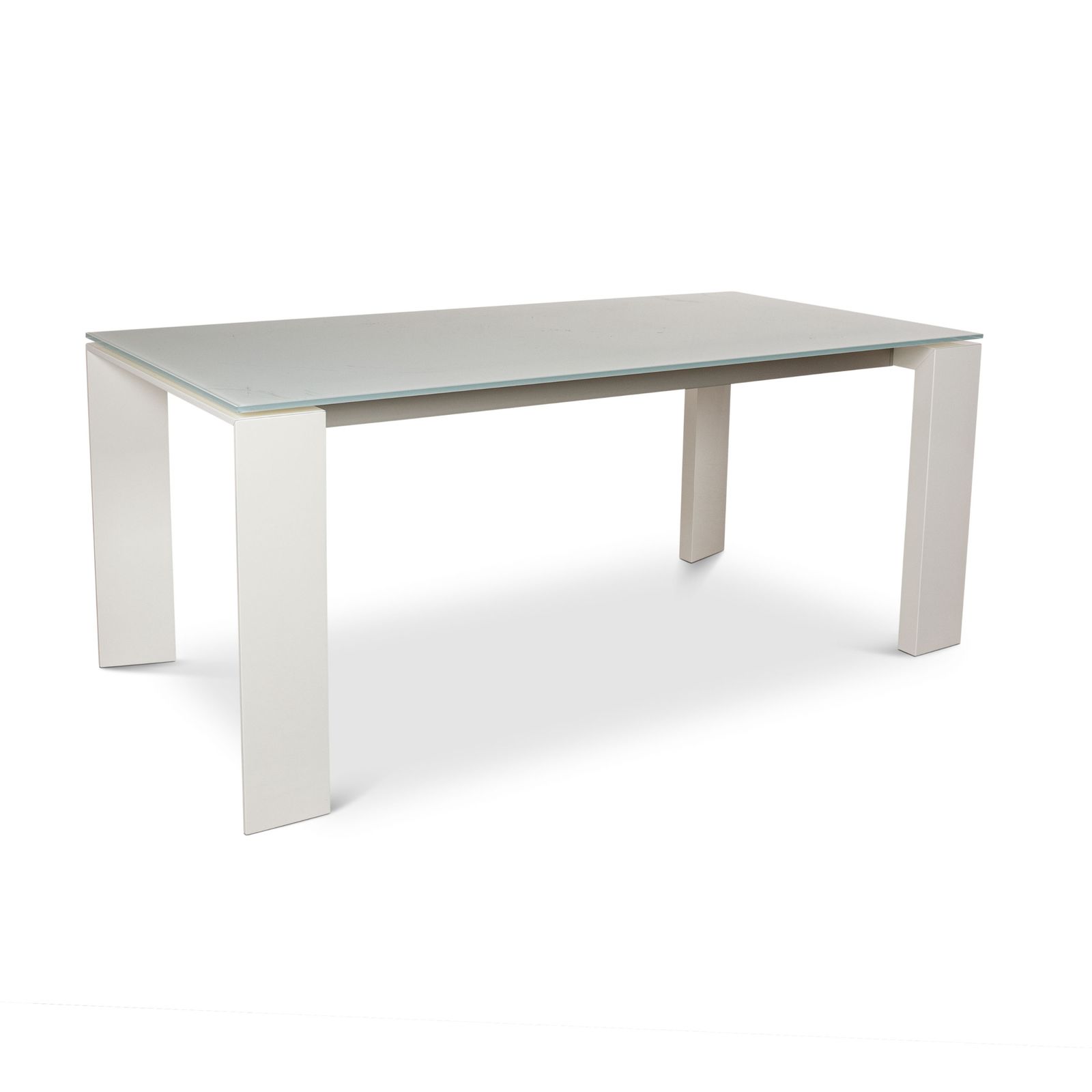 Table à manger Bonaldo Twice en bois, blanche, salle à manger photo for sale