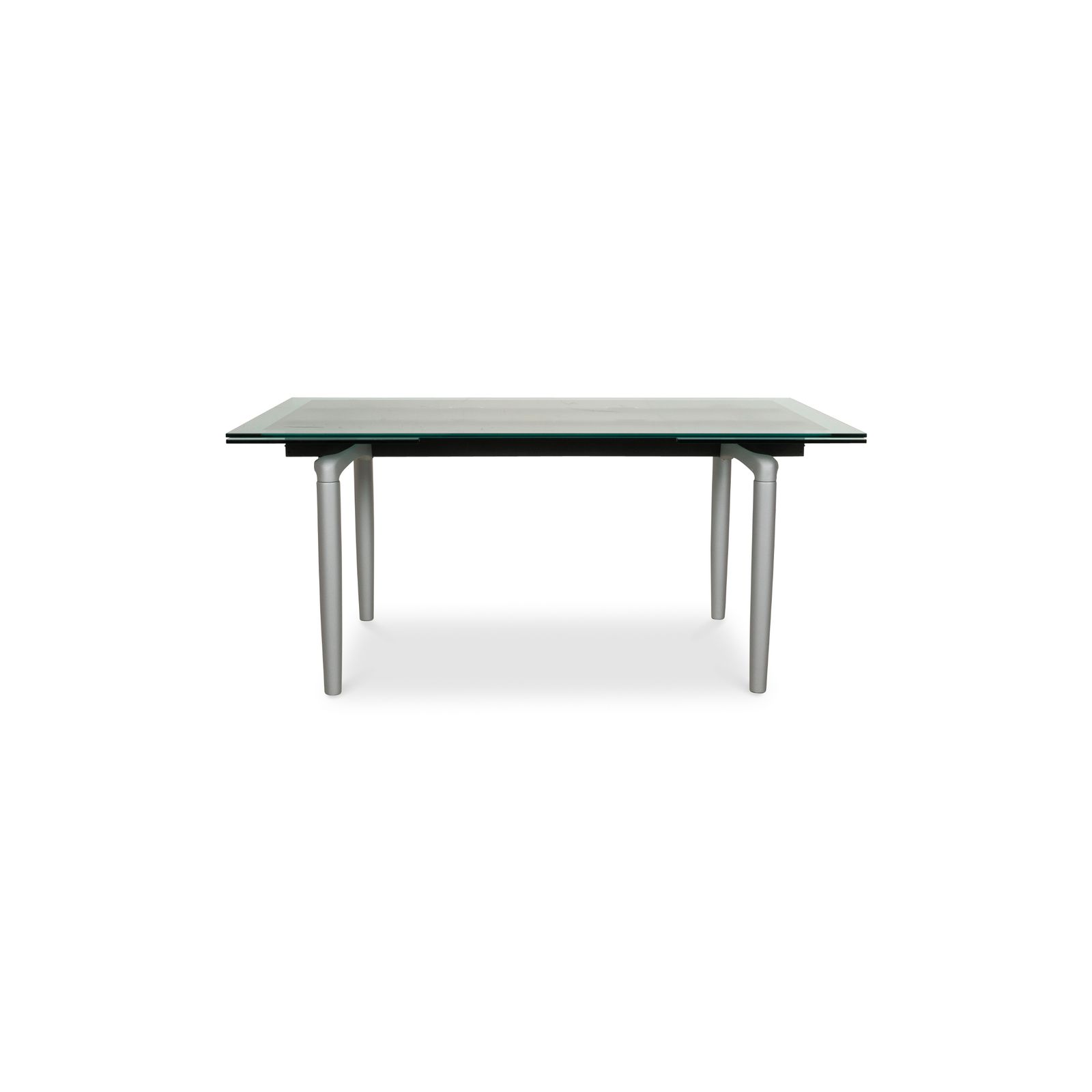 Meubels Rolf Benz 8170 Glazen Zilveren Eettafel Uitschuifbaar photo