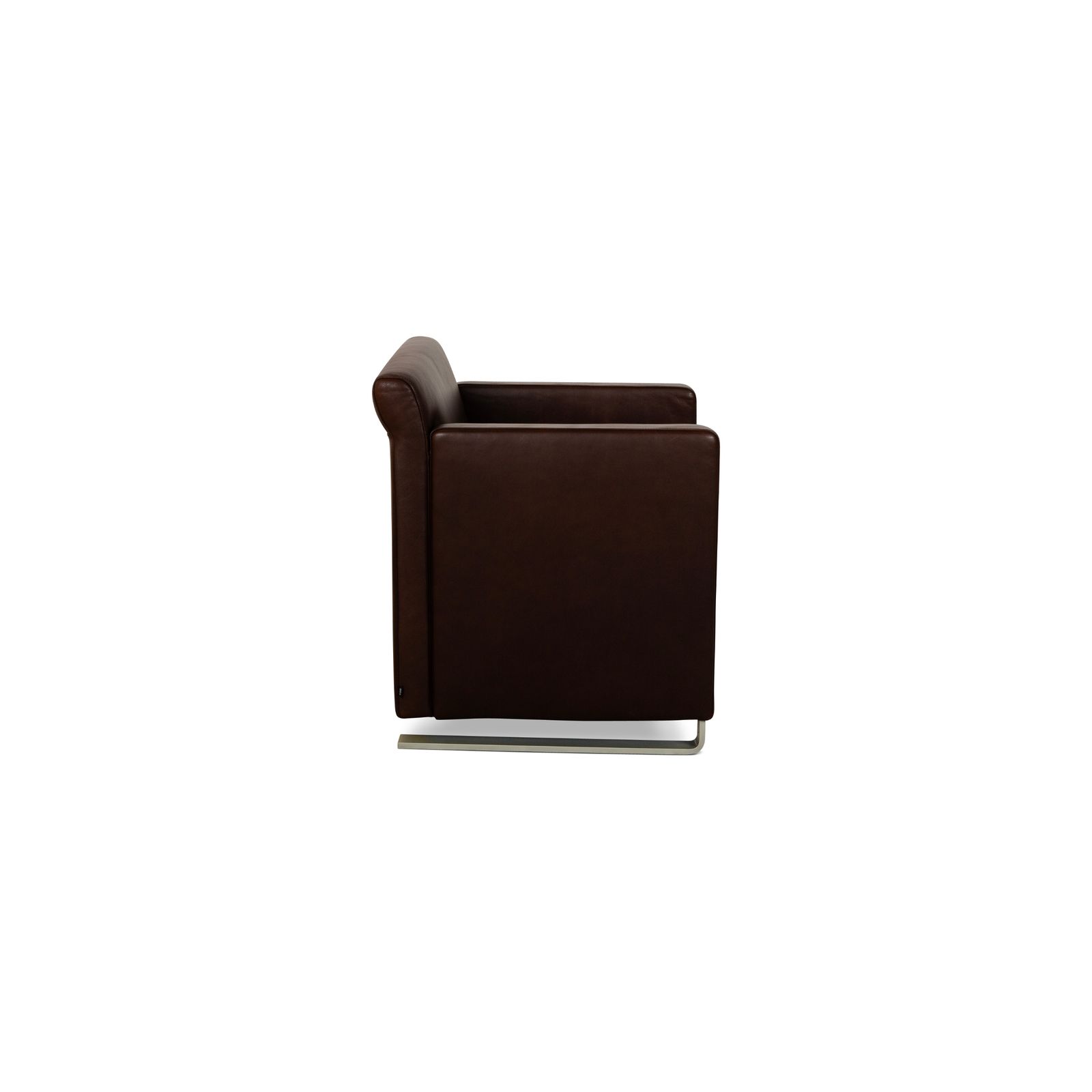 Fauteuil Cor Quant en cuir brun-rouge photo vintage