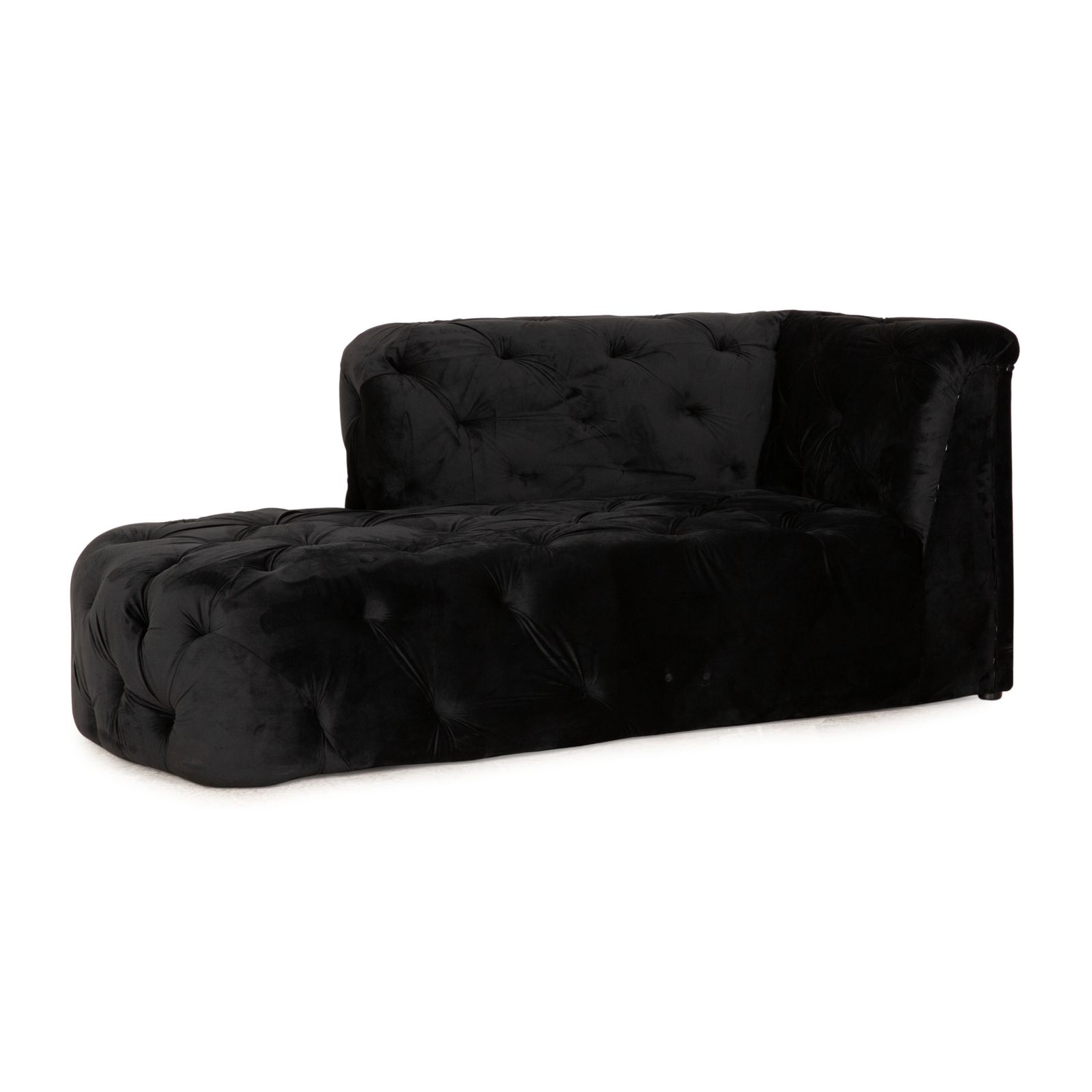 Méridienne Iconx Studios en velours noir