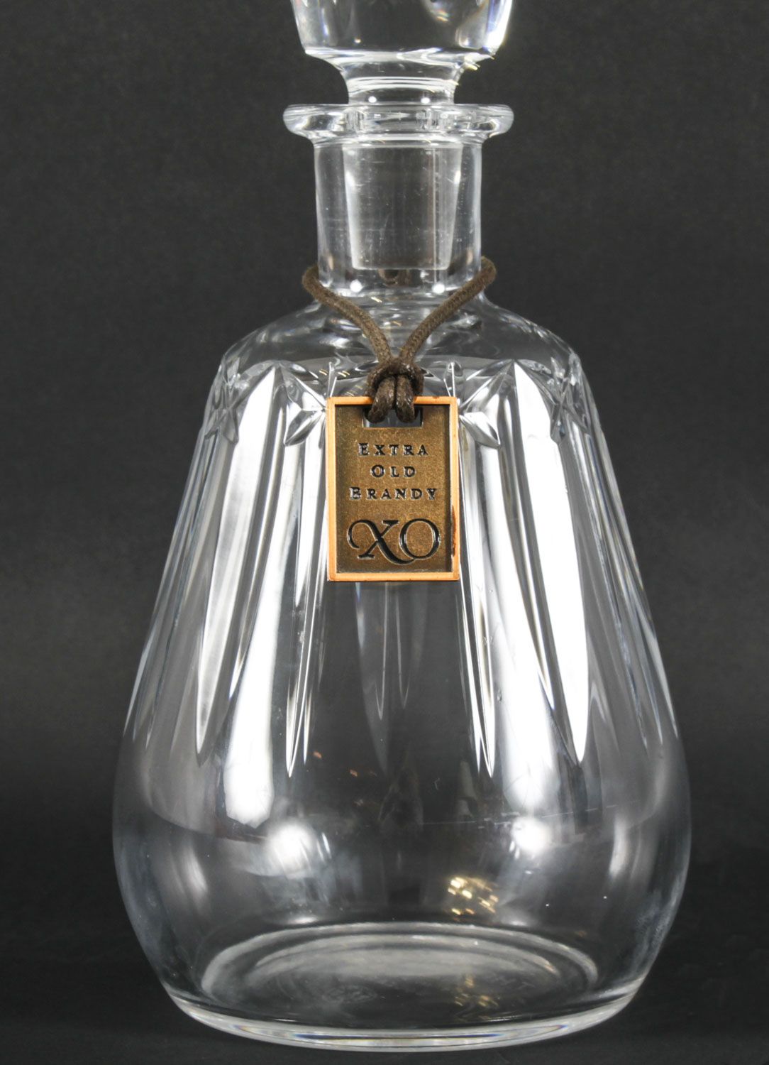 Vintage Thomas Hine Cognac Crystal Decanters By Baccarat Mid 20th C photo for sale