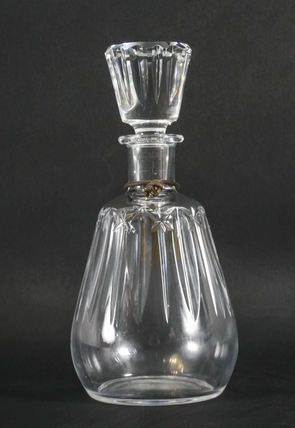 photo furniture Vintage Thomas Hine Cognac Crystal Decanters By Baccarat Mid 20th C