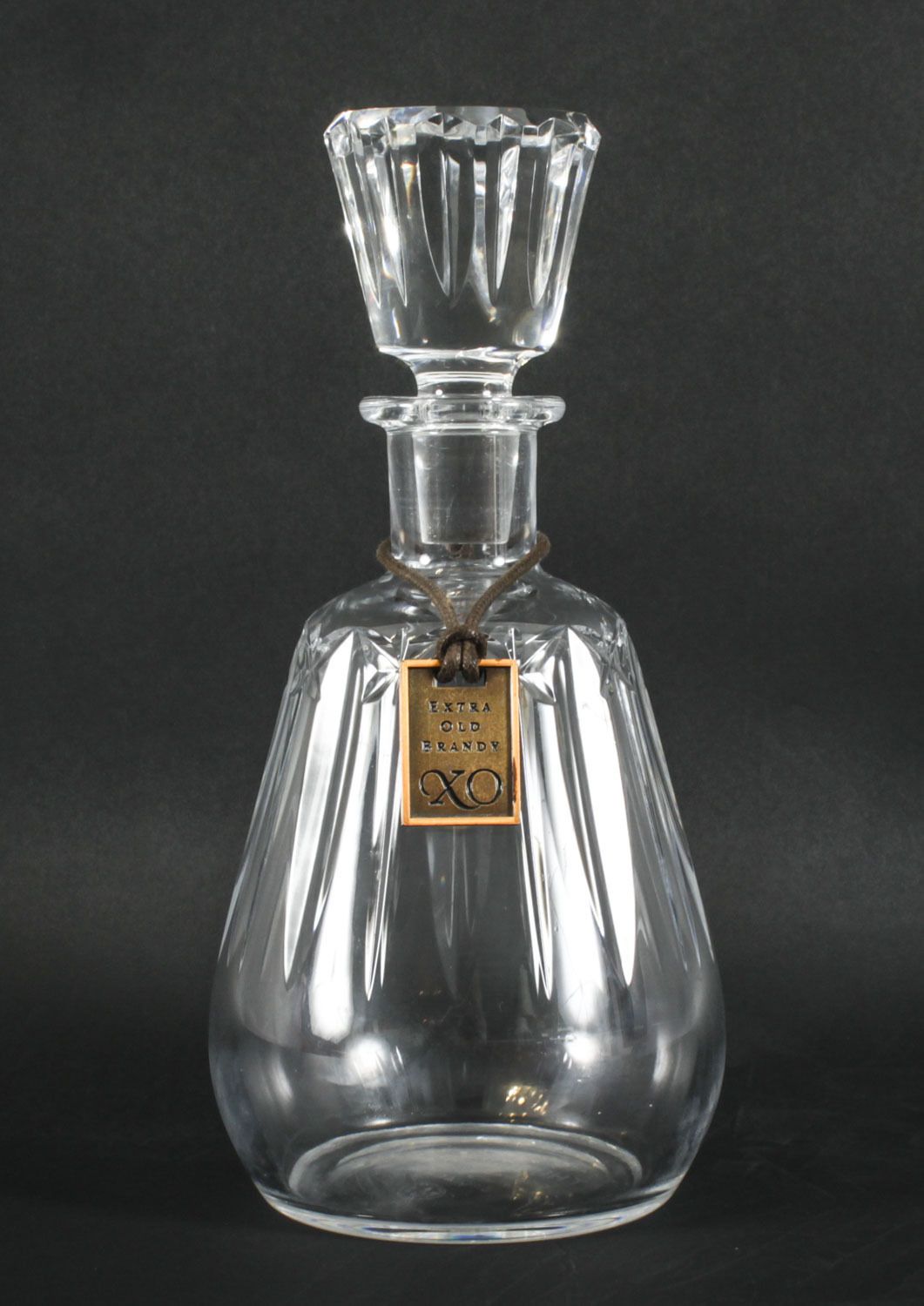 photo vintage Vintage Thomas Hine Cognac Crystal Decanters By Baccarat Mid 20th C