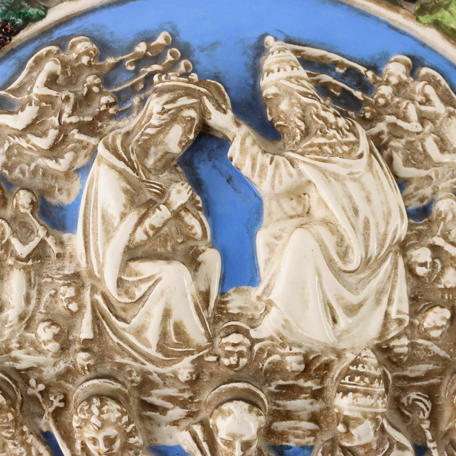 Formella In Maiolica Società Ceramica Colonnata Sesto Fiorentino photo for sale