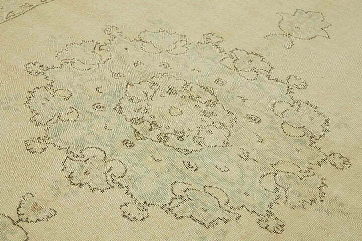 Handmade Beige Turkish Vintage Area Rug 219 Cm X 305 Cm photo 876.0