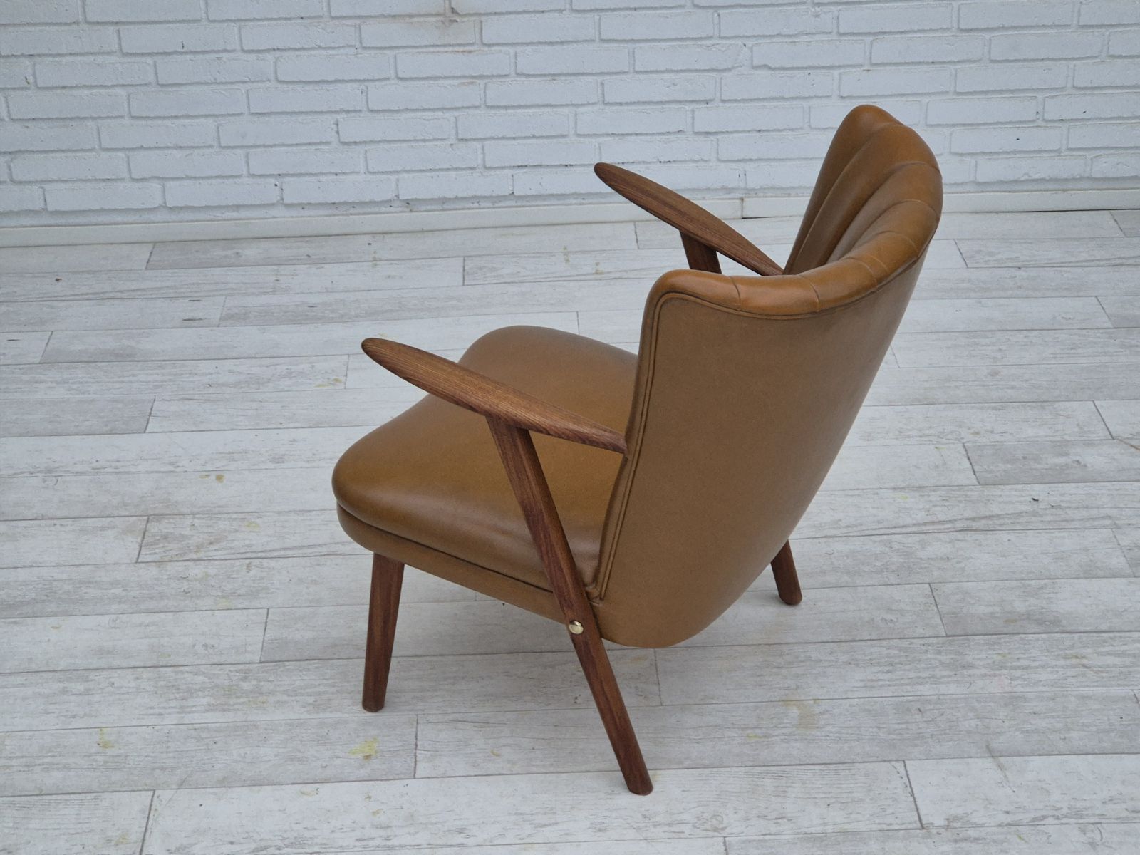 Ca. Jaren 1960, Deens Design Van Erhardsen & Andersen, Fauteuil, Teakhout. photo 1150.0