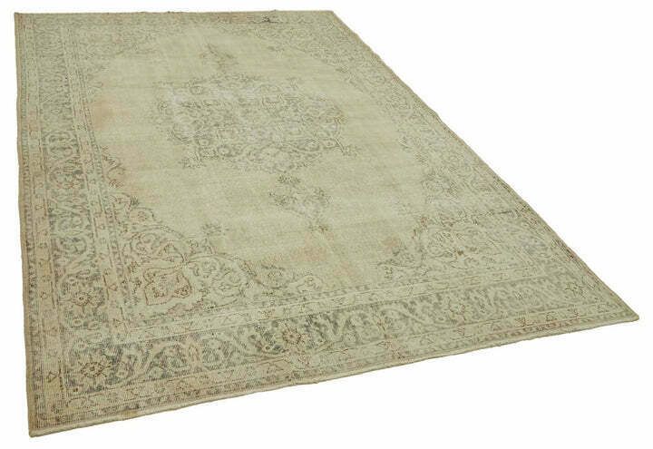 Handmade Beige Turkish Vintage Area Rug 216 Cm X 310 Cm photo furniture