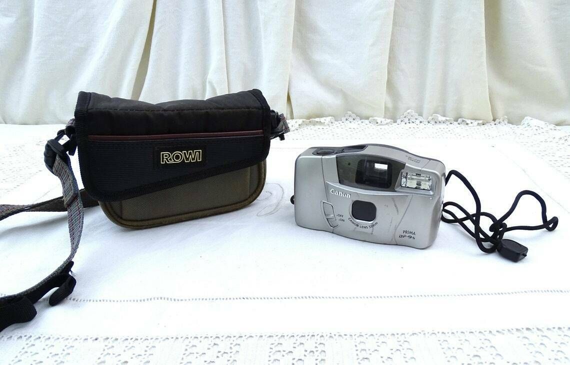 Vintage Canon Prima Bf 9s Film Photo Analog Camera With Carrying Case, Retro 1990s Photography Camera, Kodak Style Photographic Photograph