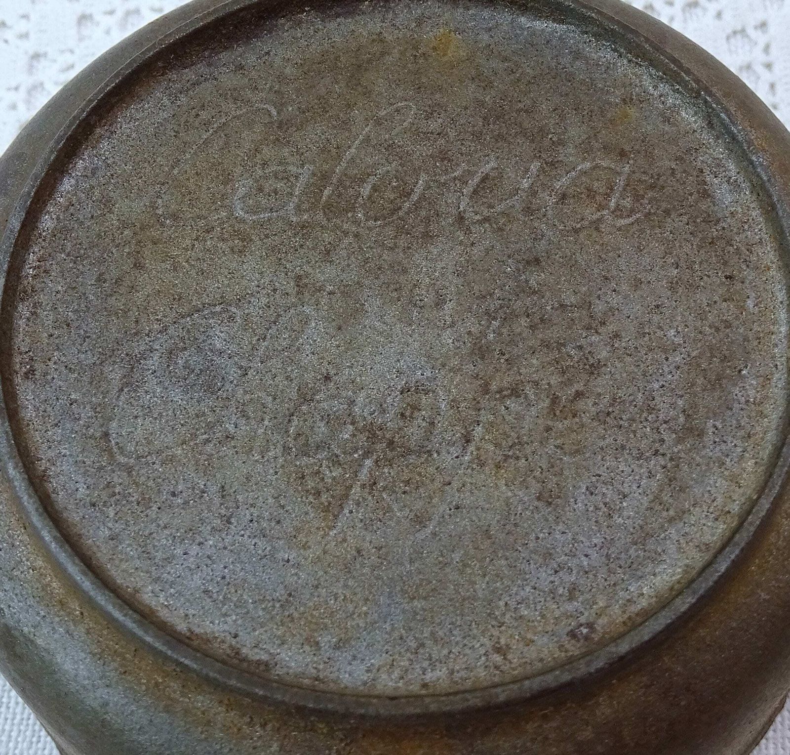 Small Toy Vintage French Cast Iron Cooking Pot With 2 Side Handles, Tiny Retro Le Creuset Casserole Style Pan From France, Kids Cooking Item photo 68.0