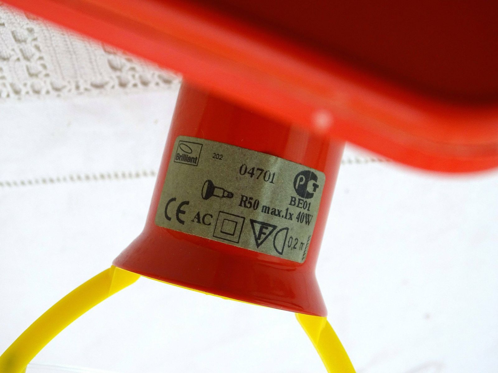 Vintage Pgt 1980s Clamp On Desk Lamp In Bright Red Blue And Yellow, Retro Memphis Groupe Style Lighting, Designer Office Light Accessory photo vinterior