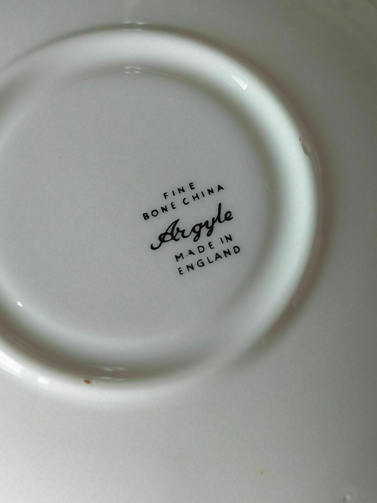 Argyle Cup & Saucer Burgundy Floral Fine Bone China Vintage Made In England photo vintage