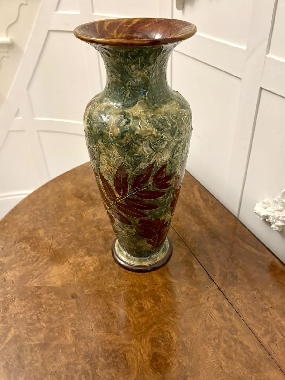 Large Antique 19th Century Quality Doulton Vase photo Home Decor