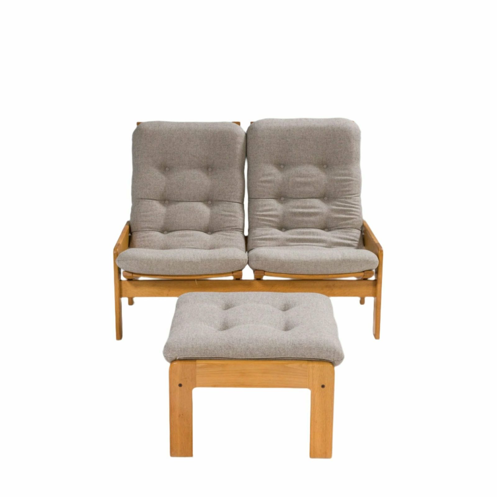 photo buy Yngve Ekström For Swedese Set Of Single Sofa And Footstool, 1960s
