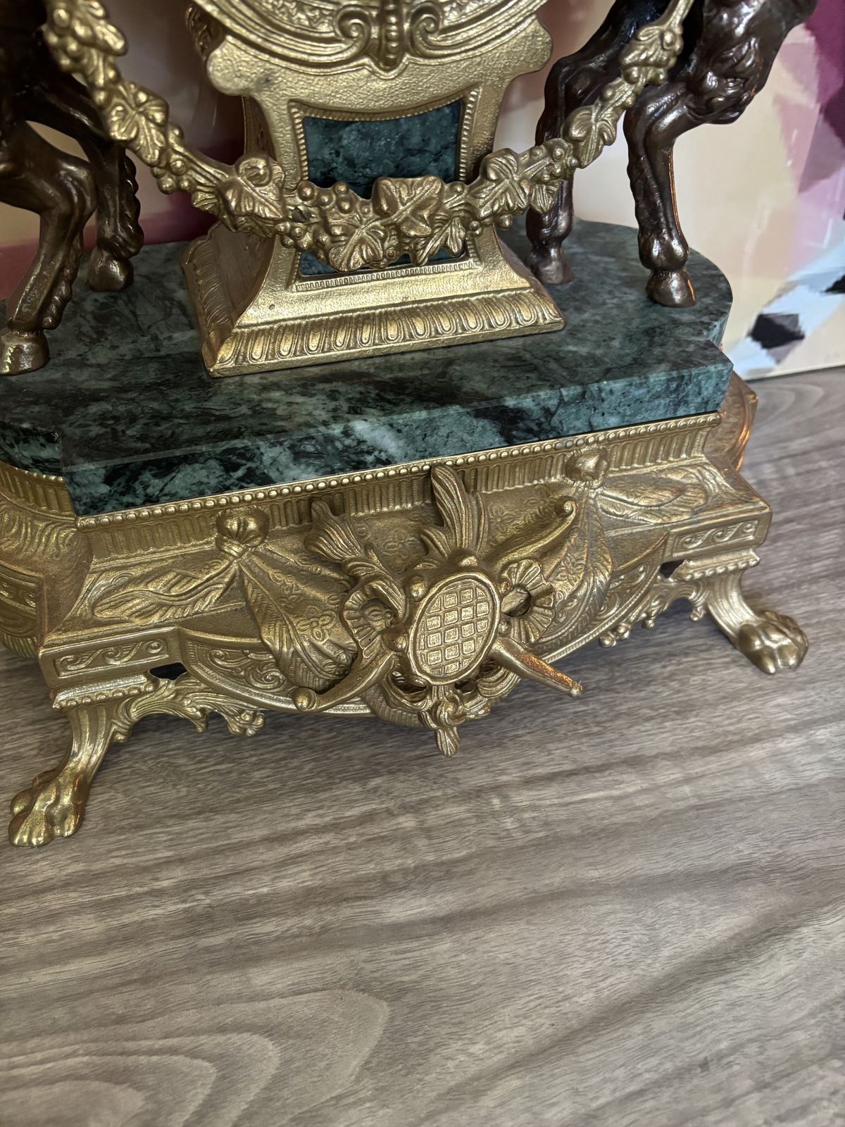 Italian Imperial Mantel Clock, Mid 20th Century photo vinterior