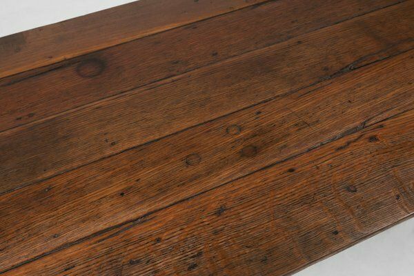 Rustic Farmhouse Table In Oak Wood, France, 1850s photo vinterior