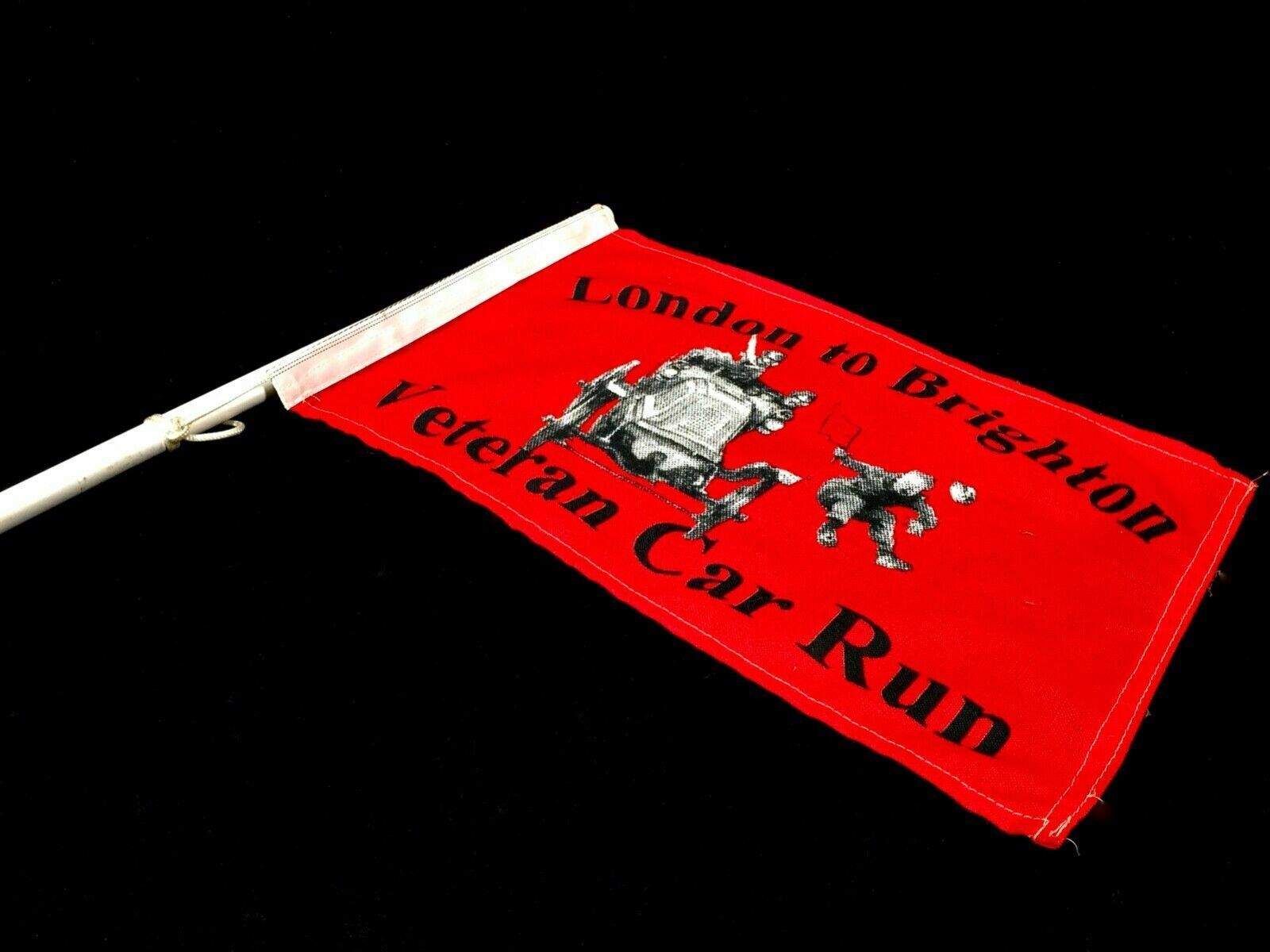 Antique Automobile Memorabilia   London To Brighton Veteran Car Run Flag C.1980 photo furniture