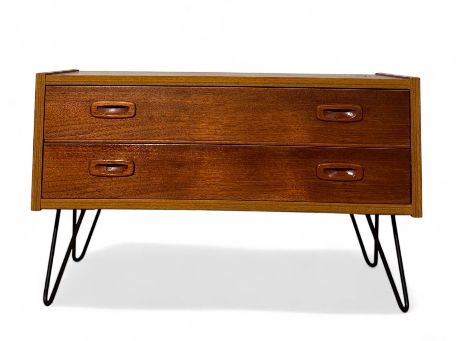 Danish Teak Chest Of Drawers Hairpin Legs Mid Century Retro Paul Codovous photo furniture