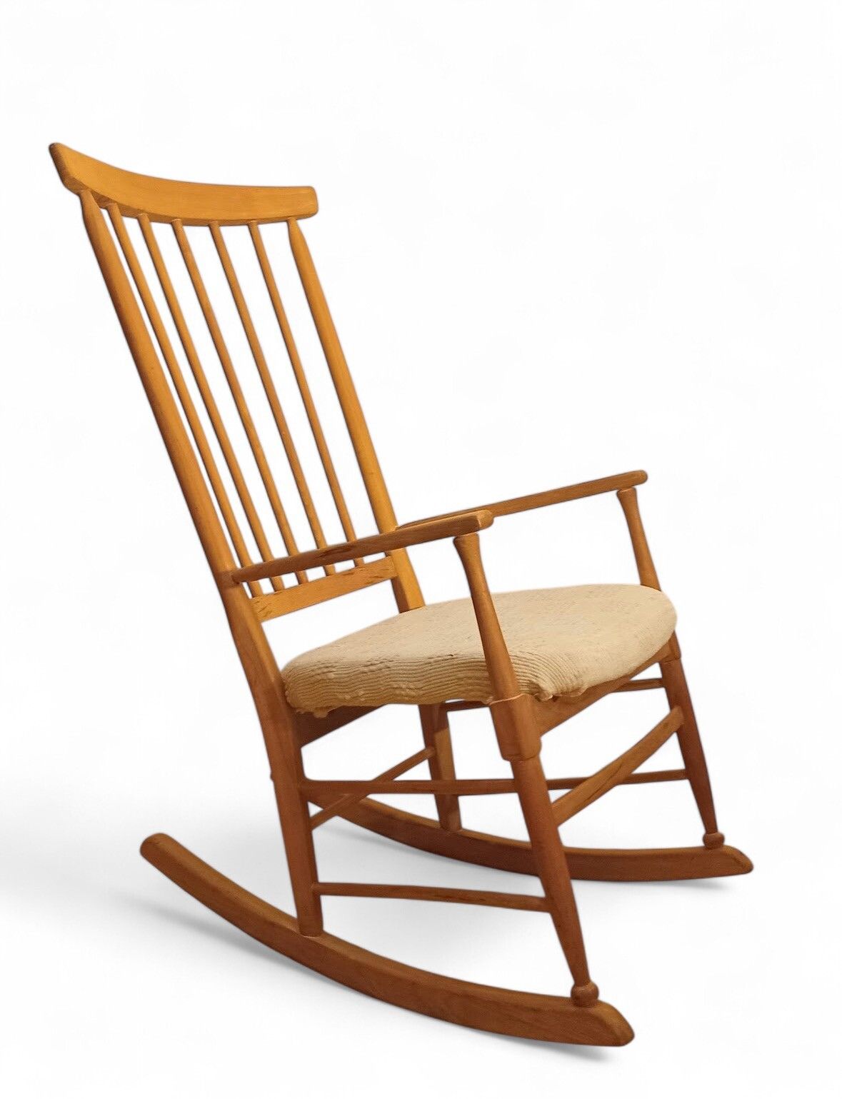 Scandinavian Armchair Rocking Chair Hans Wegner Style C1950 Mid Century Retro photo 225.0