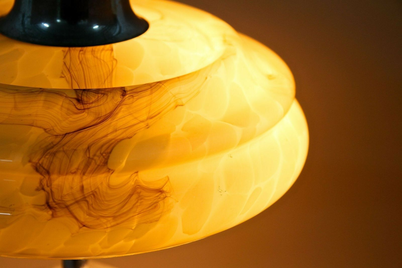 Art Deco Table Lamp With Glass Lampshade, 20th Century, Austria Ca. 1930 photo vintage