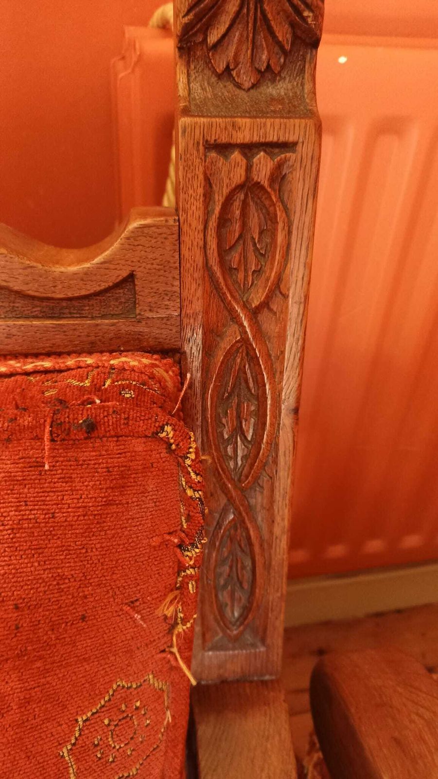 Pair Of Vintage Library Armchairs. Golden Oak. Restoration Project photo vinterior