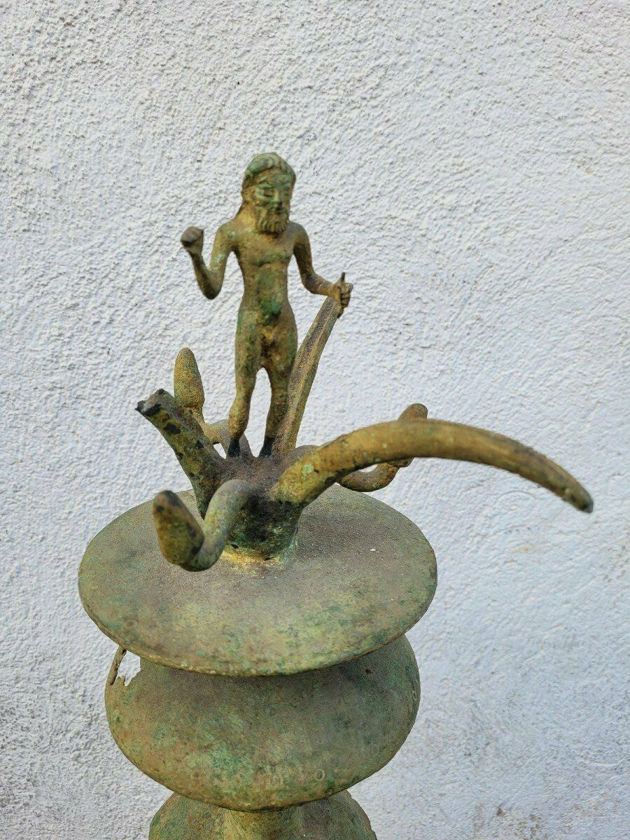 Thymiaterion Or Etruscan Incense Burner, Grand Tour, 19th Century photo furniture